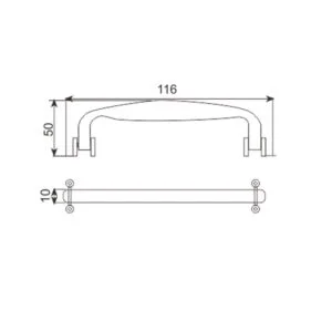 Plastic handle makeup box model FS-2021