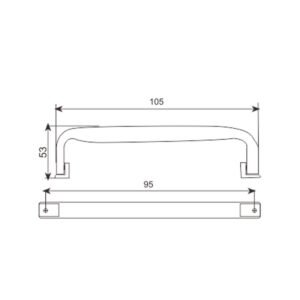 Large plastic handle fishing net FS-2024