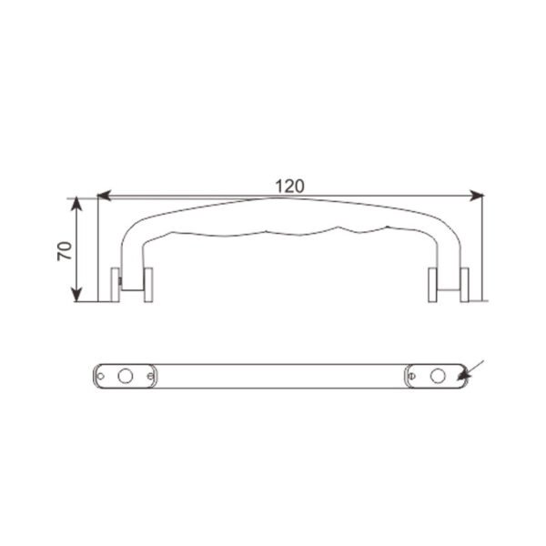 Fayshing Heavy Plastic Handle Accessories for Computer Case FS-2027 - Imagem 2