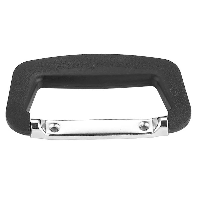 142 x 70 mm Pega giratória para mala com acessórios cromados FS2032 1 Pega giratória cromada para uma mala de 142 x 70 mm