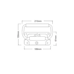Poignée de poitrine à ressort pour montage en surface FS-2054