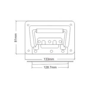 Cabinet pull with rubber grip for tool or truck box
