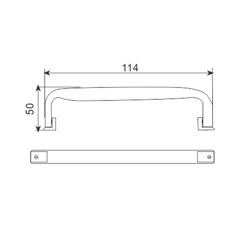 Black plastic handle makeup case accessory FS2068
