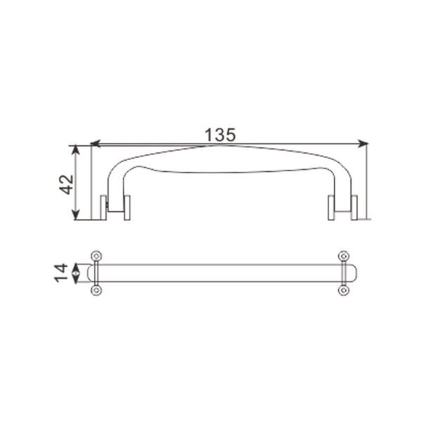 Fayshing Hot Sell Plastic Handle Accessories for Aluminum Box FS-2070 – Bild 2