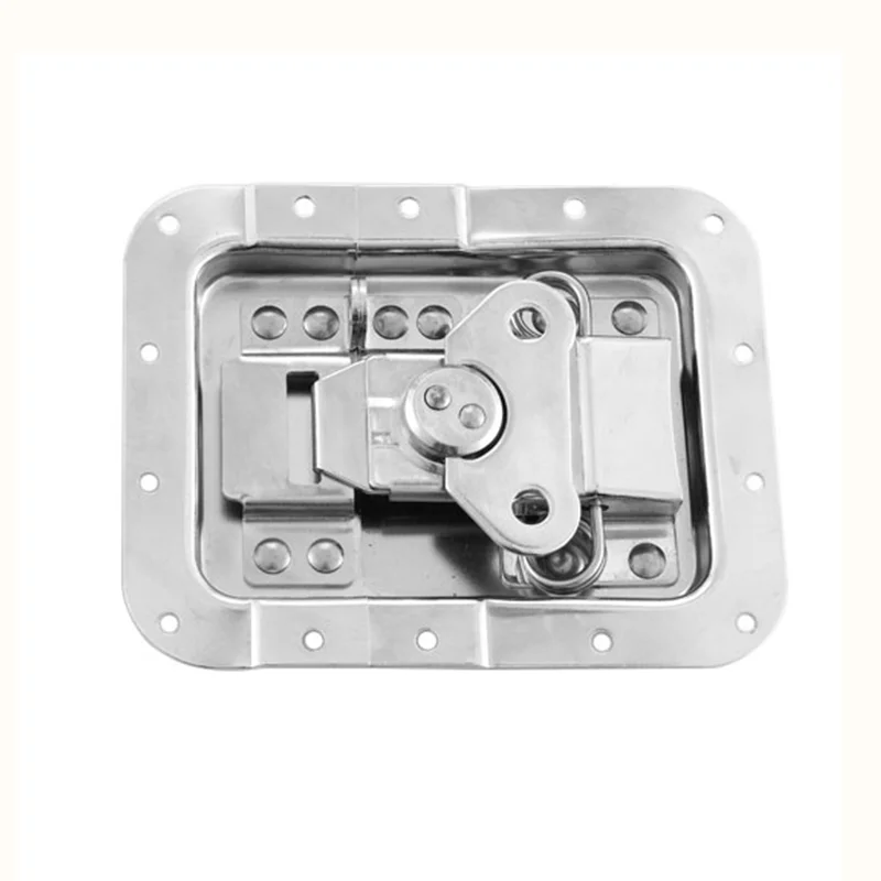 Großer versenkter Butterfly-Drehverschluss mit Vorhängeschlossring in versetzter Schale