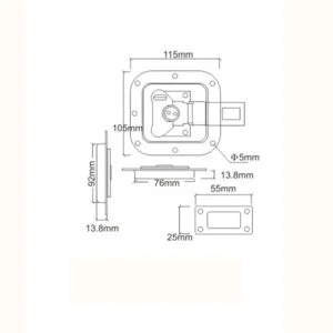 Fecho em forma de borboleta com cadeado a fixar a saia