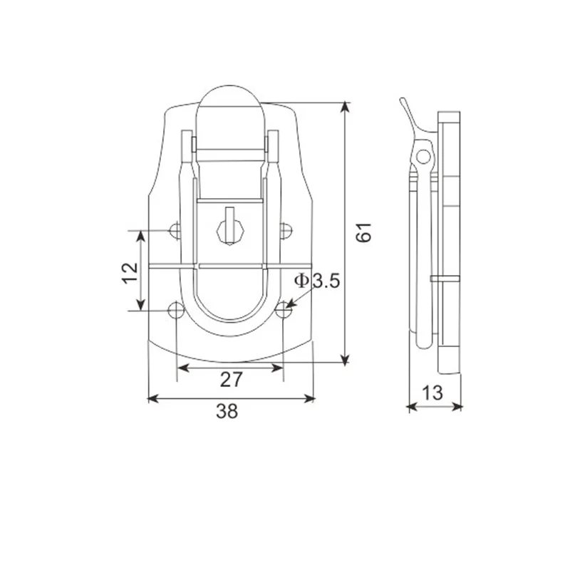 Maletín con cerradura y pestillo FS-1135