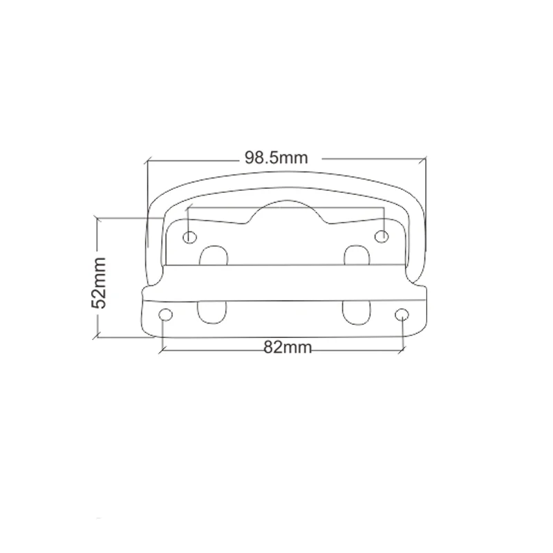 Gran tirador de anilla de pecho de montaje en superficie FS2060