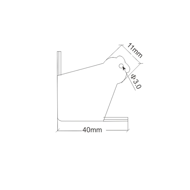Mittlerer flacher Eck-Angelhocker mit drei Beinen