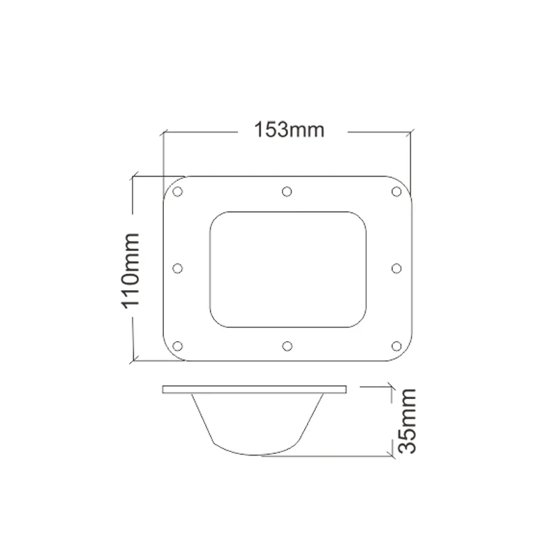Prato pequeno para rodízios de 4 polegadas FS-7001