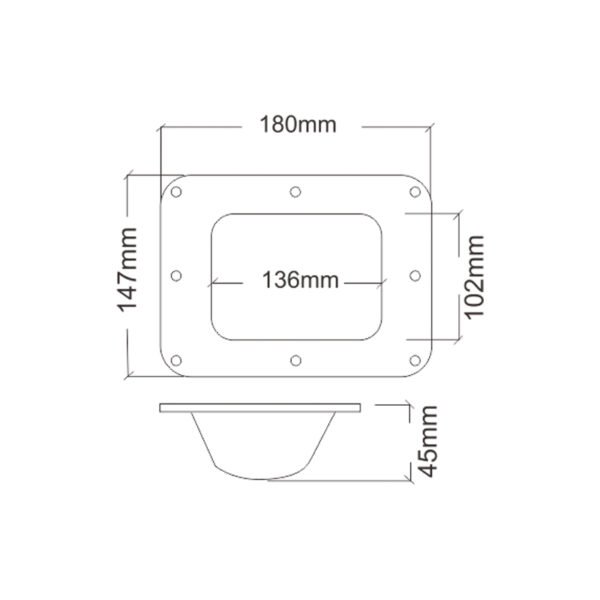 Fayshing Large Size Caster Wheel Dish FS-7003 - Imagen 2