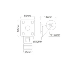 5.2-inch double bearing swivel brake castor with wheels