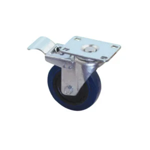 Rueda giratoria con freno de doble rodamiento de 4 pulgadas con ruedas