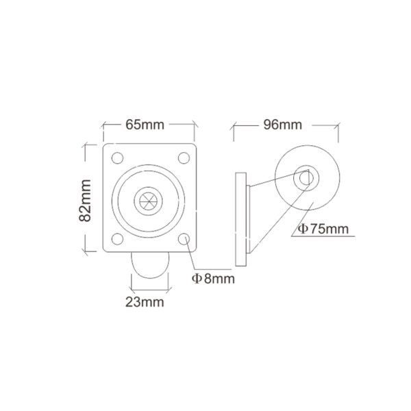 Fayshing 4 Inch Light Duty Industrial Brake Casters FS-7015 — изображение 2