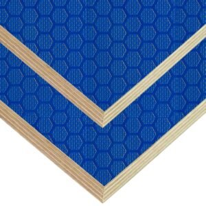 Contreplaqué bleu à motif hexagonal FS-C005