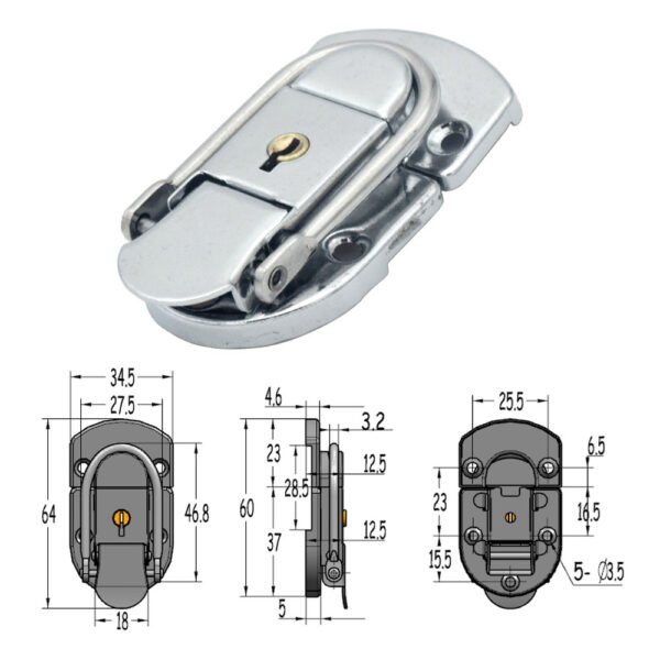 Lockable Latch Hasp FS-1031 Size