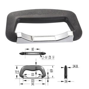 141 мм Поворотная ручка для портфеля с хромированной фурнитурой Размер FS-2030