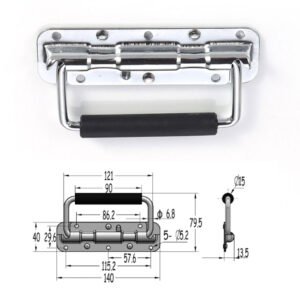 Poignée de 140mm pour montage en surface avec ressort FS-2048 Taille
