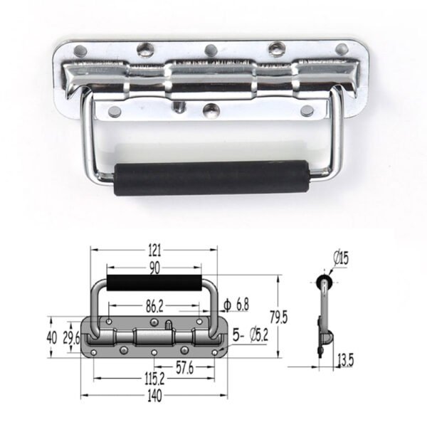140mm Large Surface Mount Handle With Spring FS-2048 Size