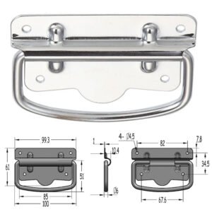 Pega de peito montada à superfície com lado médio de 100 mm FS-2060 Tamanho