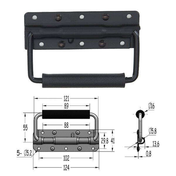 6mm Surface Mount Hnalde Without Spring FS-2113 Size