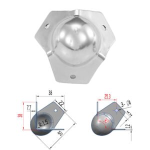 FS3128 Большой угловой шар - размер 3 отверстия