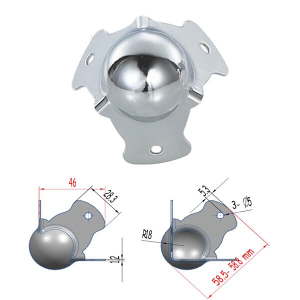 3 Holes Small Ball Corner FS-3129 Size