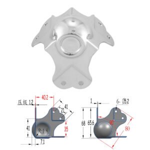 FS3140 6 отверстий Большой женский штабелируемый сверхпрочный шариковый уголок со смещенным размером