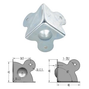 FS3203 Medium 3 Holes Male Stackable Flat Corner