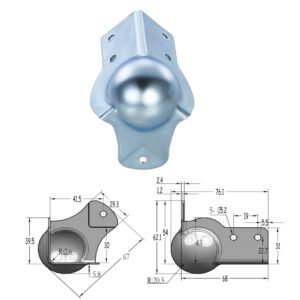 FS3215 - Шаровой уголок на 5 отверстий со смещенным размером