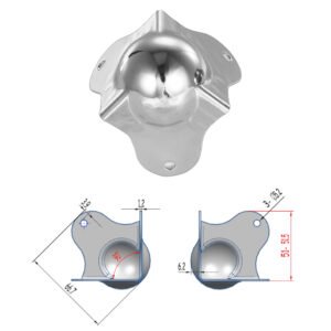 Large ball corner size for reshaping furniture