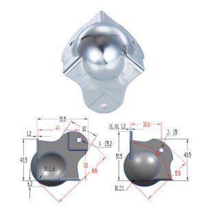 FS3223 Canto de bola grande com 2 pernas curtas Offset Tamanho