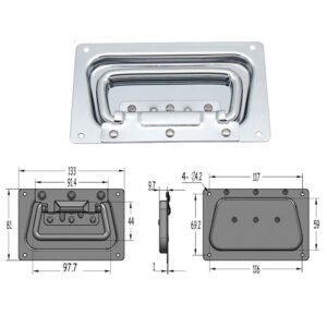 Poignée de Flight Case sans ressort ni poignée FS2062