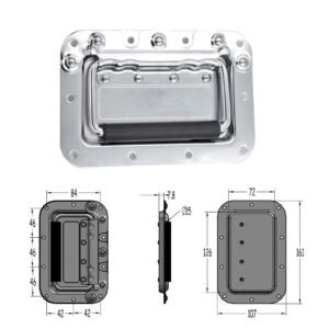 Pega de encastrar média para armários