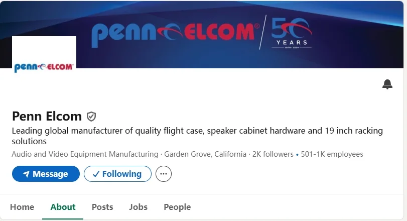 As 10 maiores empresas de hardware de caixas de transporte do mundo 1 Penn Elcom