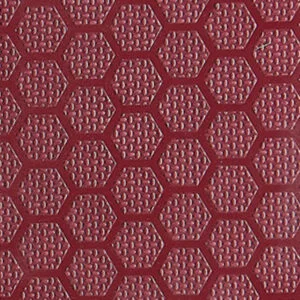 MOTIF HEXAGONAL ROUGE
